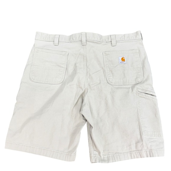 Work Wear Carhartt Mens 40 Rugged Flex Canvas Work Shorts Outdoor Excellent - Picture 8 of 9